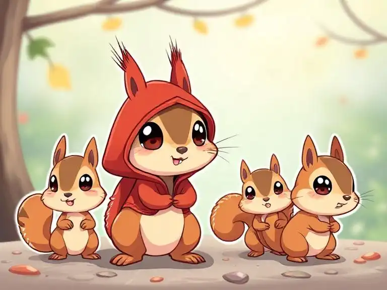 Kırmızı başlıklı sincap masalını oku