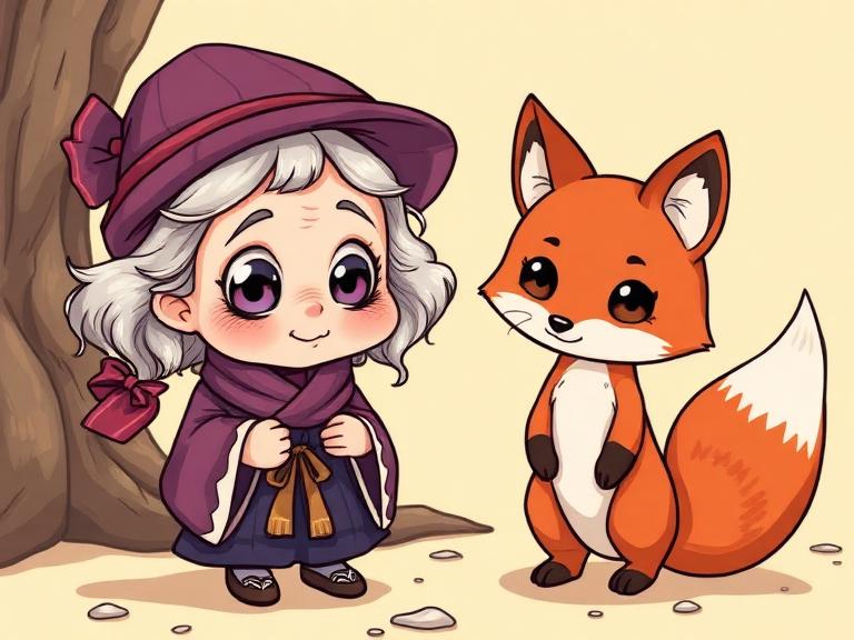 Yaşlı Kadın ile Tilki Masalı