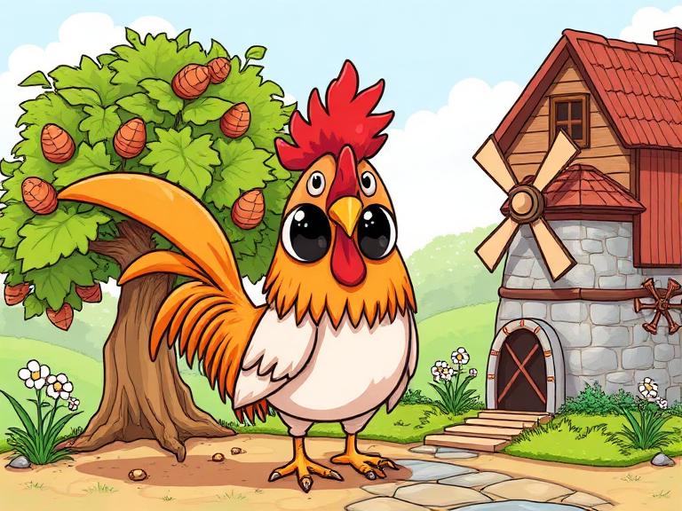 Horoz, Ceviz Ağacı ve Değirmenin Masalı