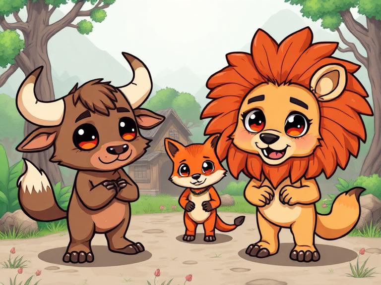 Boğa, Tilki ve Aslan