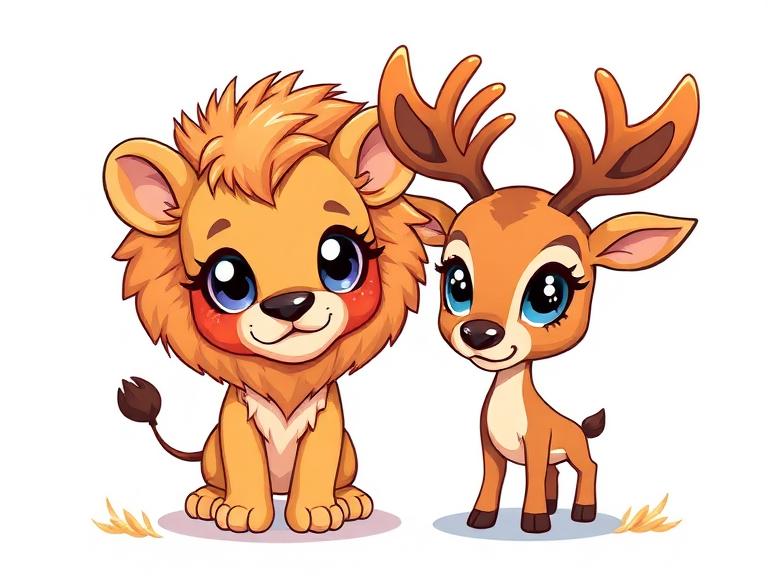 Aslan ile Geyik Masalı